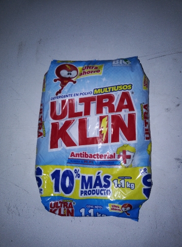 Detergente Ultraklin 1.1 kg azul claro