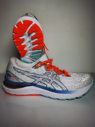Asics Gel Cumulus Blanco / Naranja / Azul 23 No 23.5