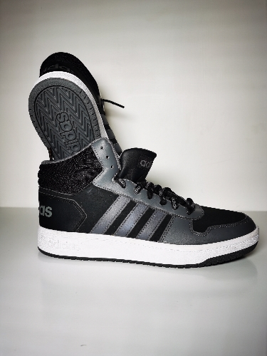 Adidas Bota Tenis Gris Hoops 2.0 Med No 27