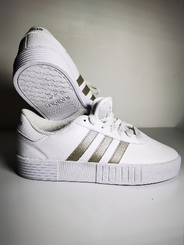 Adidas Casual High Blanco / Plata No 25