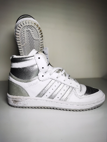 Adidas Bota Top Ten Blanca / Plata No 22.5