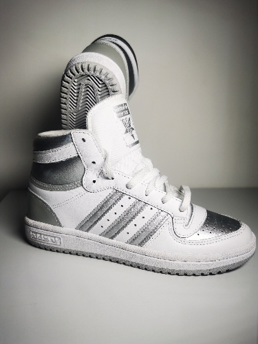 Adidas Top Ten Bota Blanco / Plata No 22.5