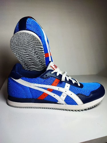 1444 Asics Tiger Runner Azul / Blanco No 26.5