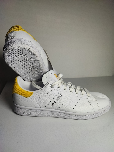 Adidas Stan Smith Piel Blanco / Amarillo No 24