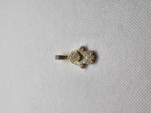 Medalla Mano de fatima corazón