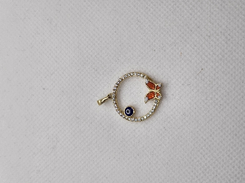 Medalla  Redonda Mariposa