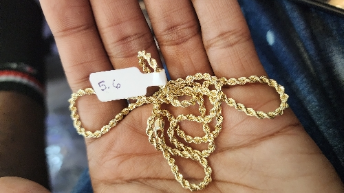 CADENA SOGA 22 PULGADAS 5.6 GRAMOS