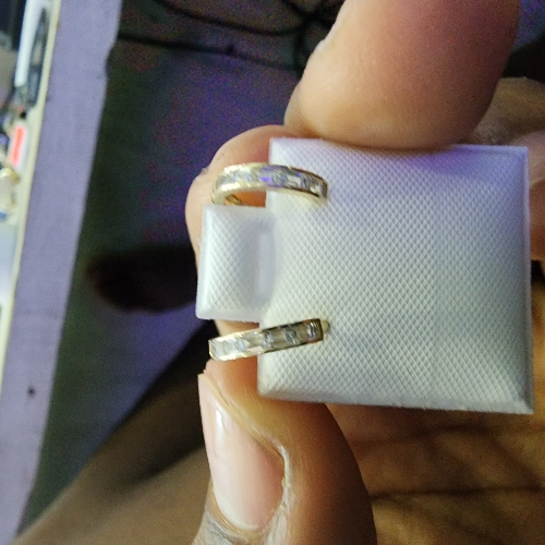 Aretes argollla diamante