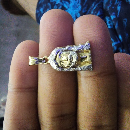 Medalla Cara de Cristo 1.4 Gram0