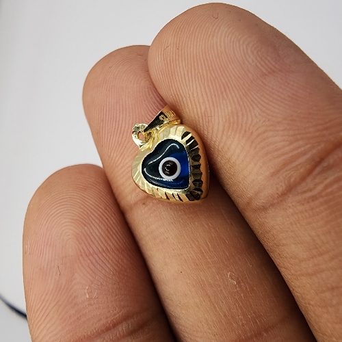 Medalla Ojo corazón 0.8 Gramos