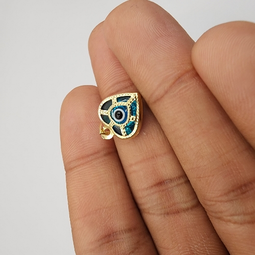 Medalla corazón Ojo 1.0 Gramo