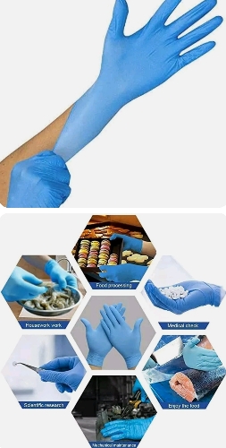 Guantes Nitrilo Blue 3mil (caja 100pcs)