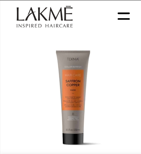LAKME TEKNIA
SAFFRON COPPER   REFRESH MASK