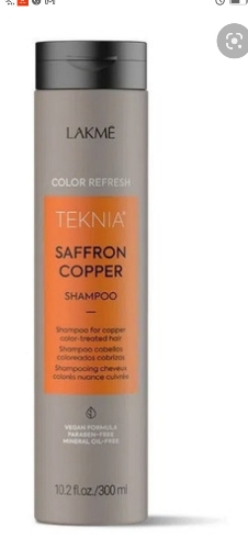 LAKME TEKNIA SAFFRON COPPER 
COLOR  REFRESH SHAMPOO