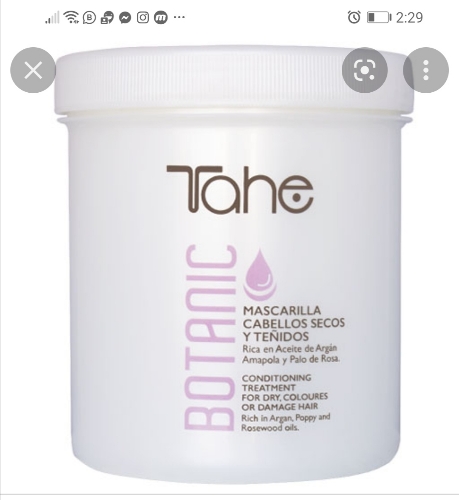 Tahe Botanic Mascaria Cabellos Secos y Teñidos