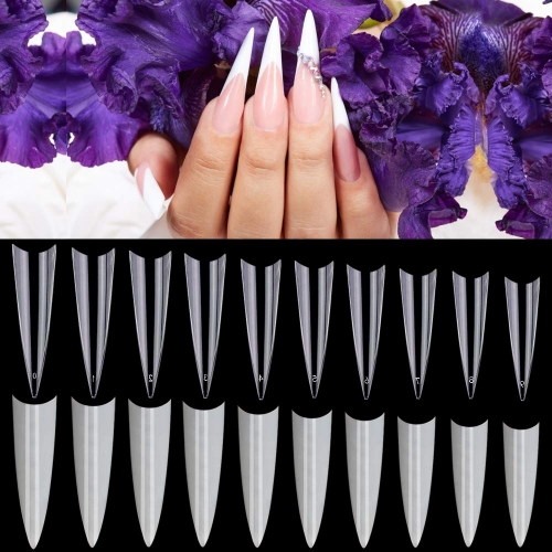 Tips Stileto   caja 500pcs L