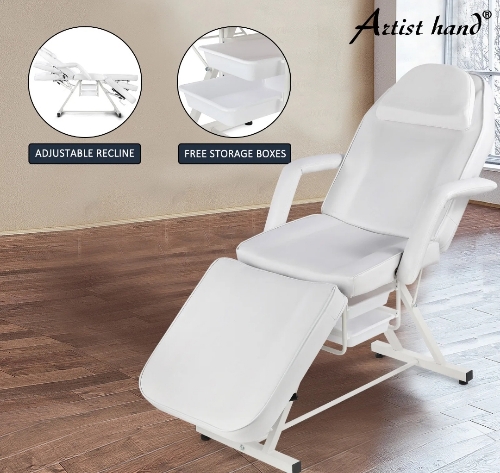 Camilla Salón Ergonómica white ajustable