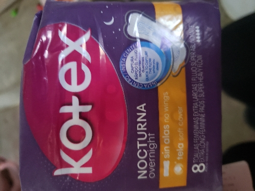 Kotex nocturna sin alas