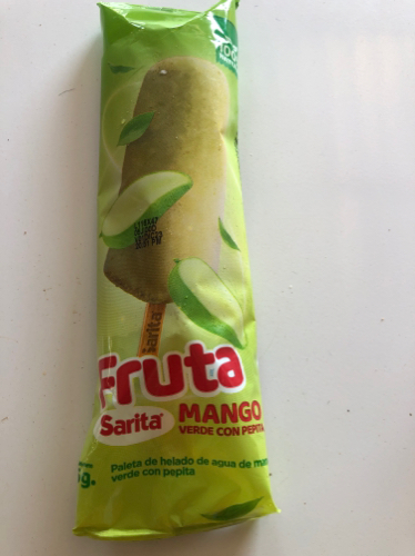 Paleta fruta mango verde