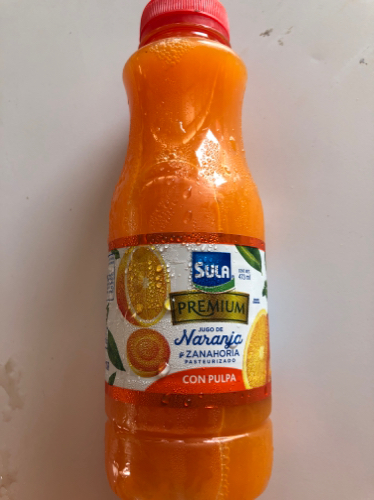 Jugo de naranja y zanahoria sula