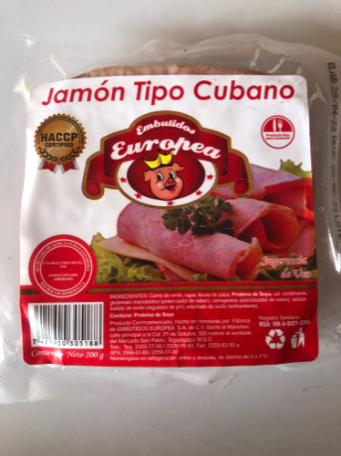 Jamón tipo Cubano Europea