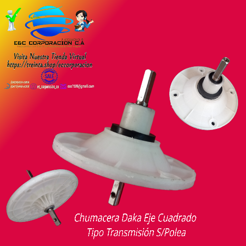 CHUMACERA DAKA T/TRANS.E/CUADRADO S/POLEA