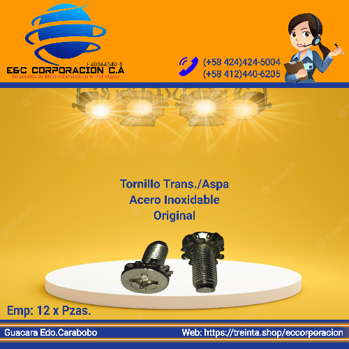 TORNILLO TRANS/AGITADOR ACERO INOXIDABLE