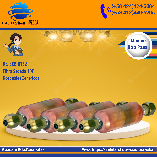 FILTRO SECADOR 1/4" ROSCABLE (GENERICO)