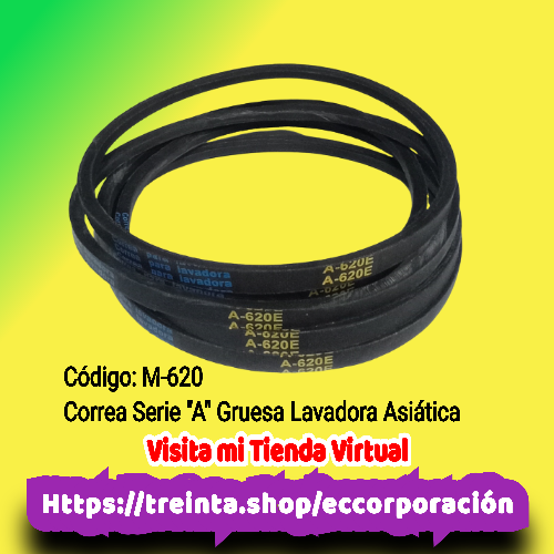 CORREA MOD A-625 GRUESA LAV.ASIATICA