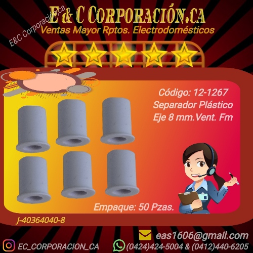 SEPARADOR PLASTICO VENT FM (8MM)