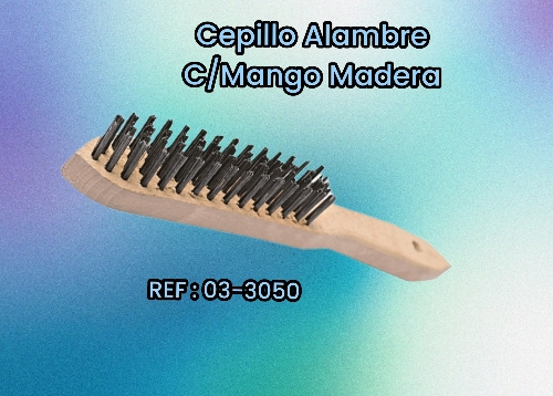 CEPILLO ALAMBRE C/MANGO MADERA