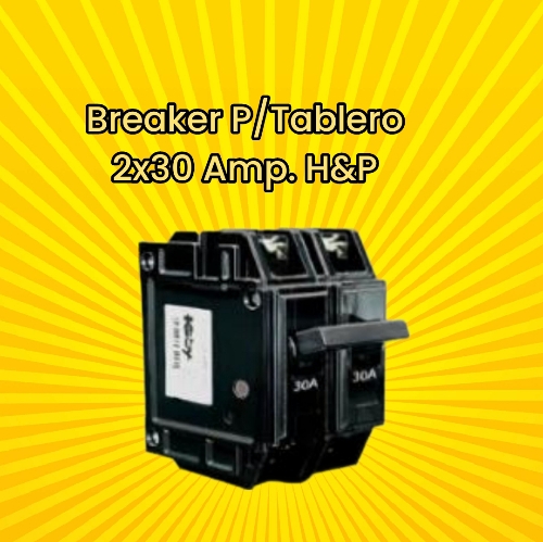 BREAKER P/TABLERO 2X30 AMP. H&P