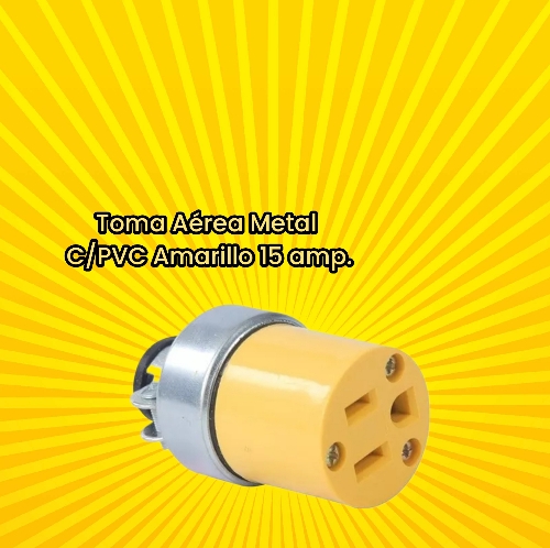 TOMA AEREO METAL/PVC AMARILLO H&P