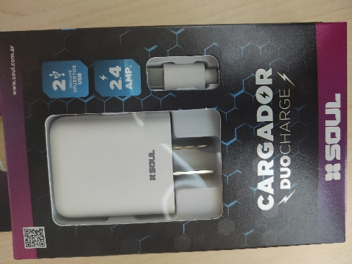 Cargador Soul duo Charge tipo C