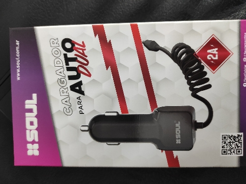 Cargador Soul auto dual iph 2A