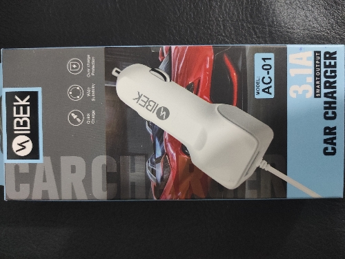 Cargador Ibek v8 3.1A Ac01 auto