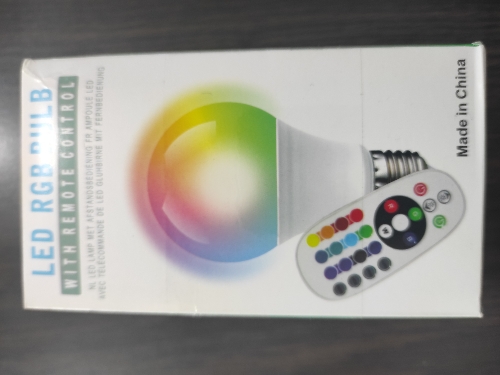 Lampara led rgb con control a60