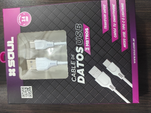 Cable Soul tipo C 3 mts