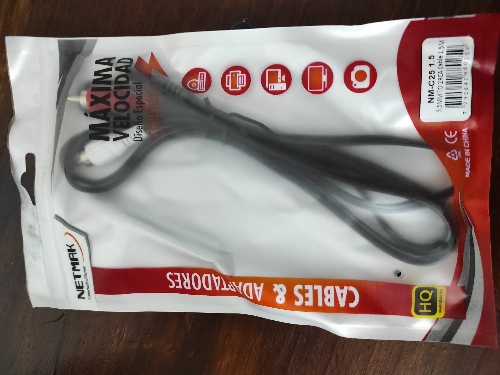 Cable 2rca a plug netmak 1.5m